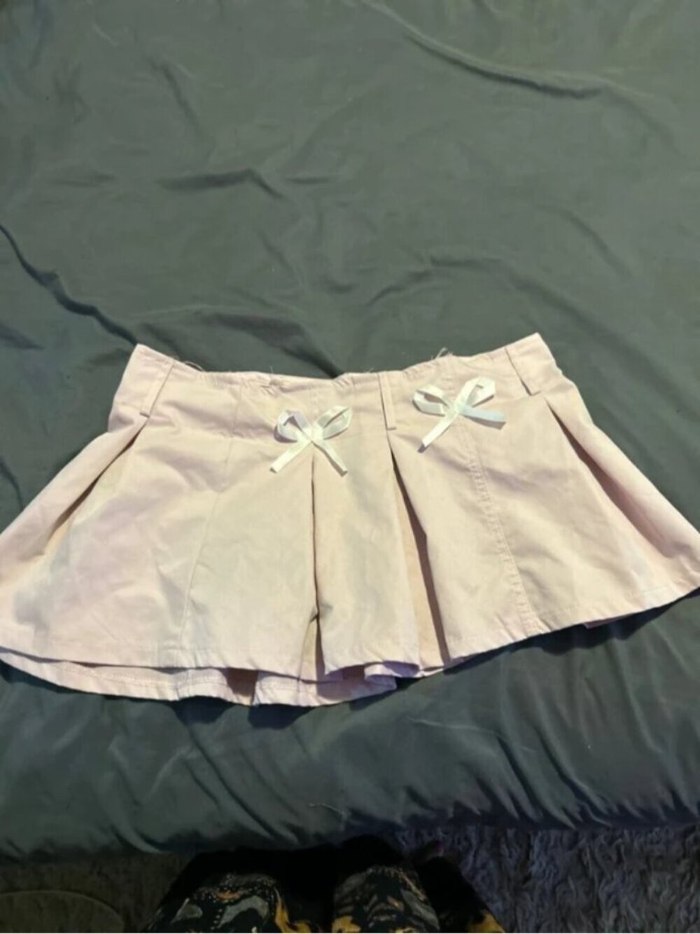 Pink mini skirt